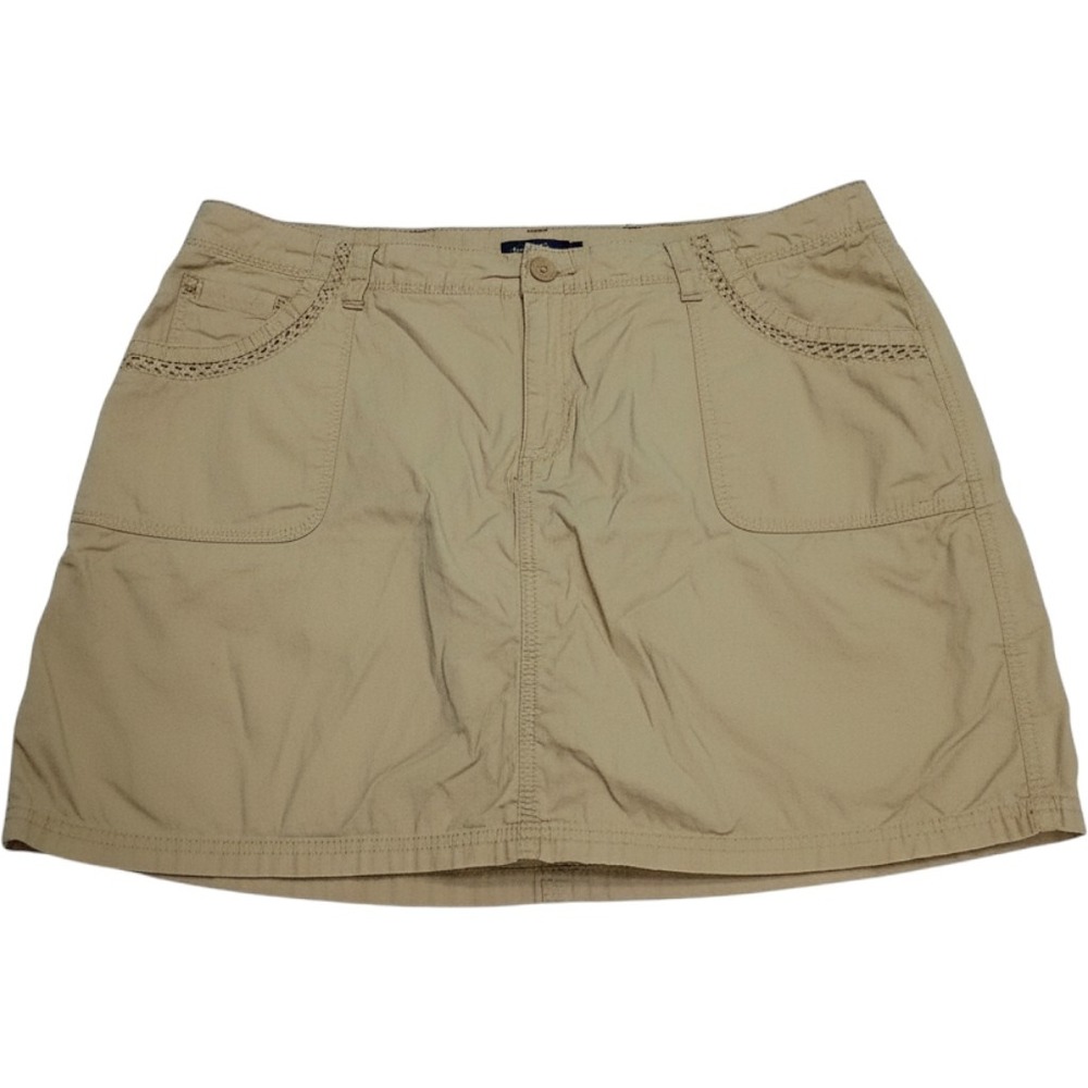 St. Johns Bay Skort 18W Khaki Tan Utility Gorpcore Coastal Summer